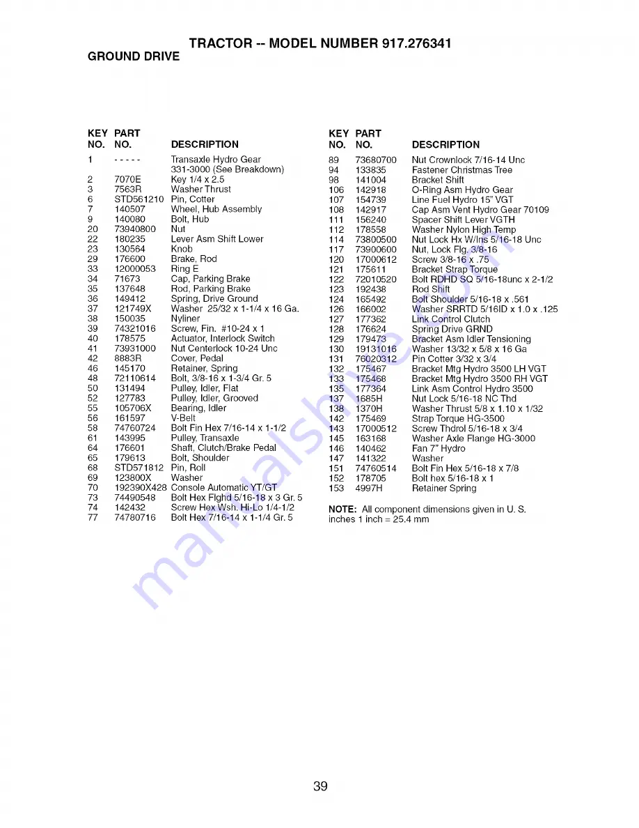 Craftsman 917.276341 Owner'S Manual Download Page 39