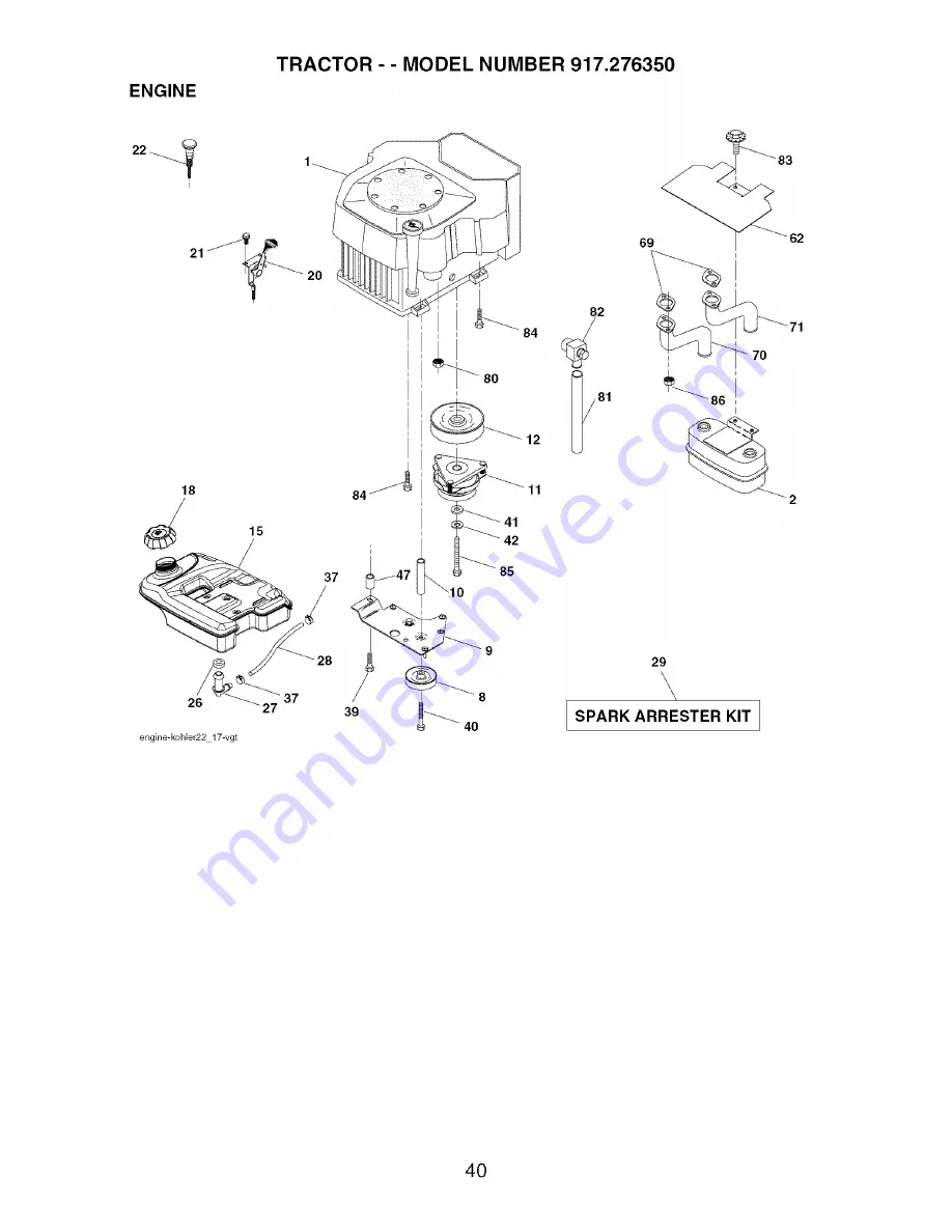 Craftsman 917.276350 Скачать руководство пользователя страница 40