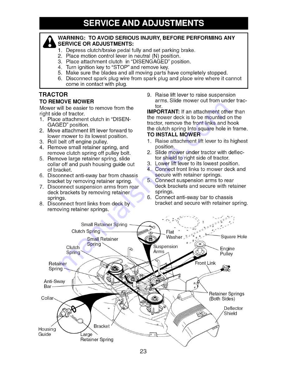 Craftsman 917.276400 Скачать руководство пользователя страница 23