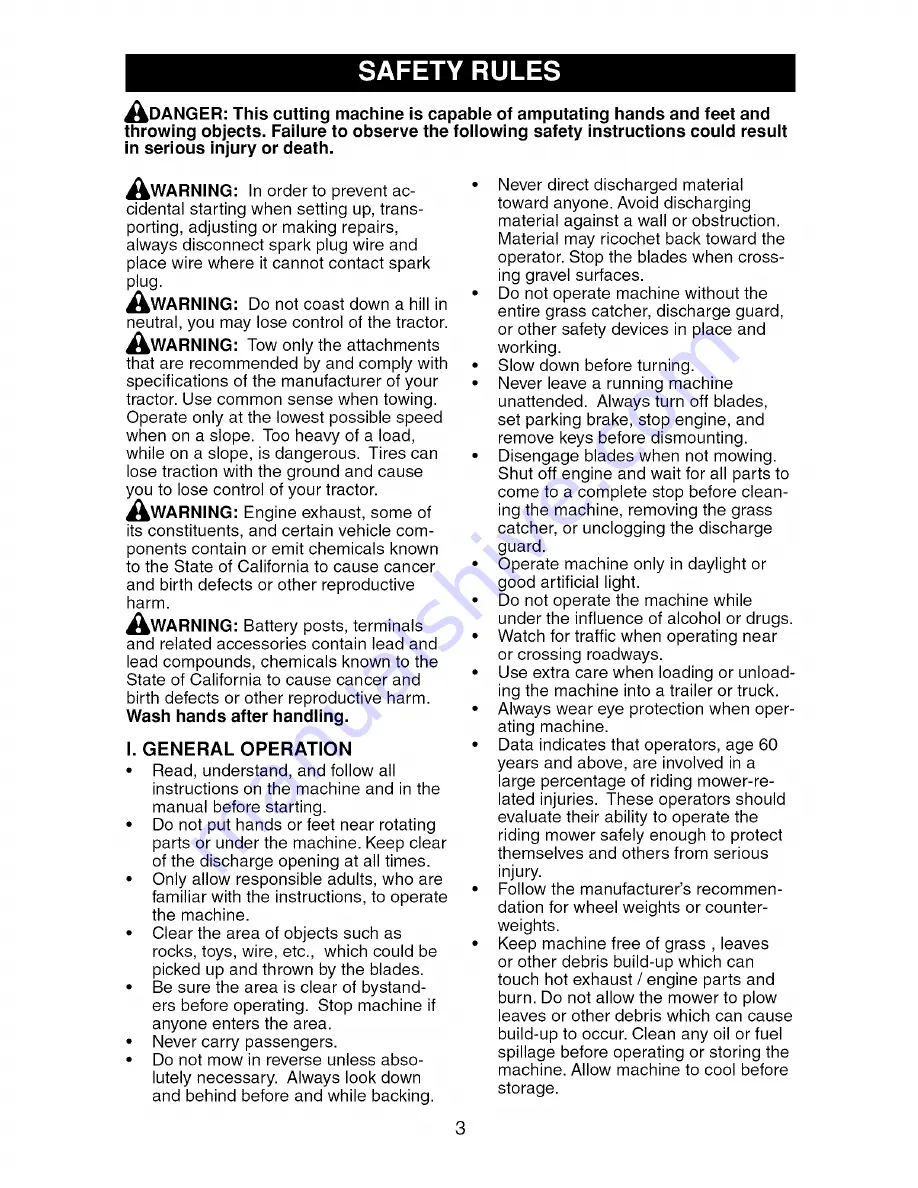 Craftsman 917.276620 Operator'S Manual Download Page 3