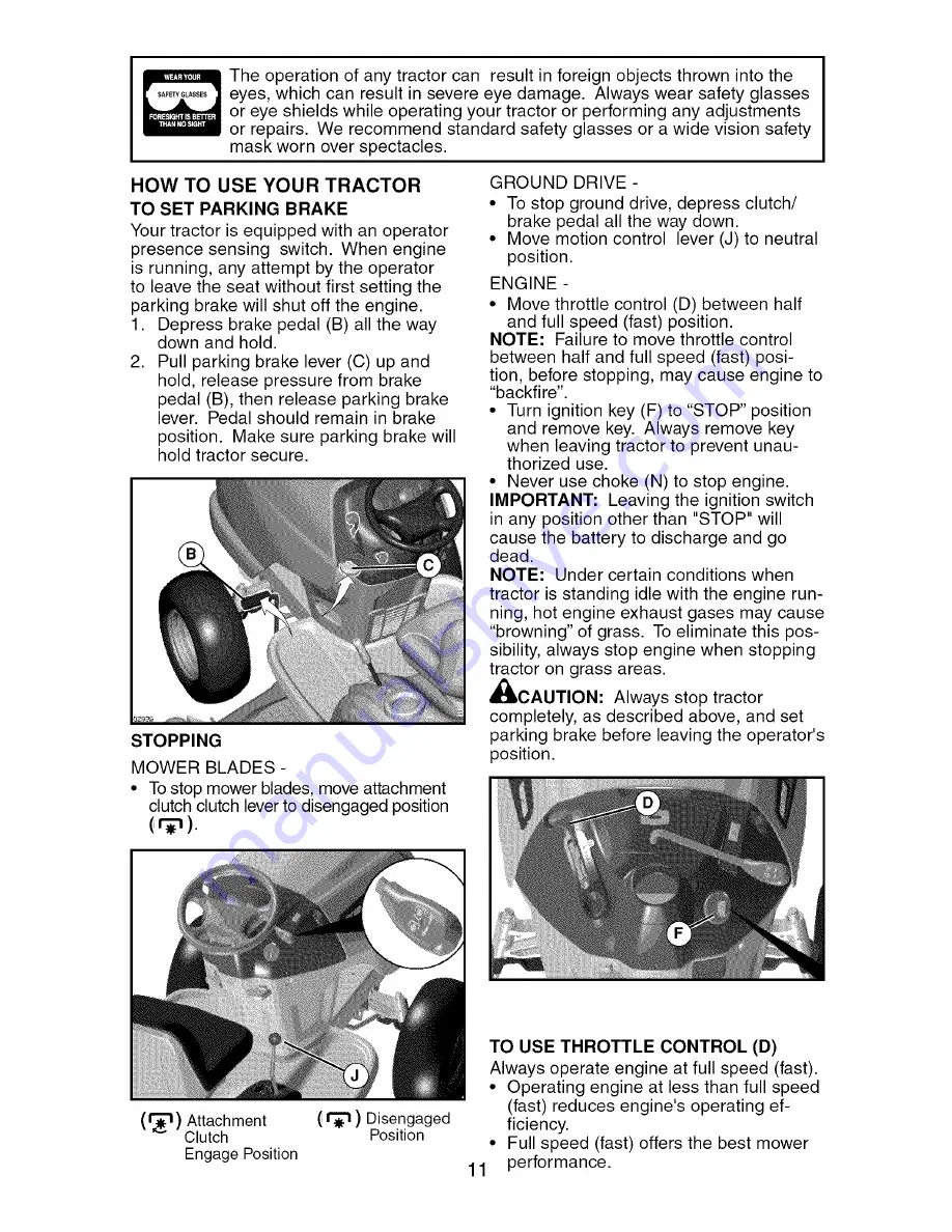 Craftsman 917.276620 Operator'S Manual Download Page 11