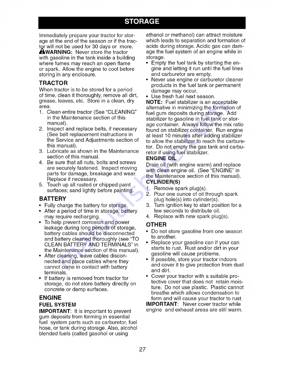 Craftsman 917.276630 Operator'S Manual Download Page 27