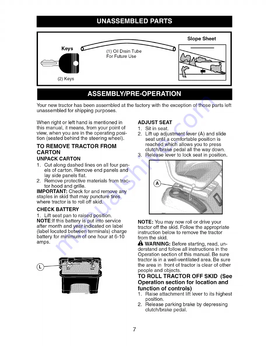 Craftsman 917.27664 Operator'S Manual Download Page 7