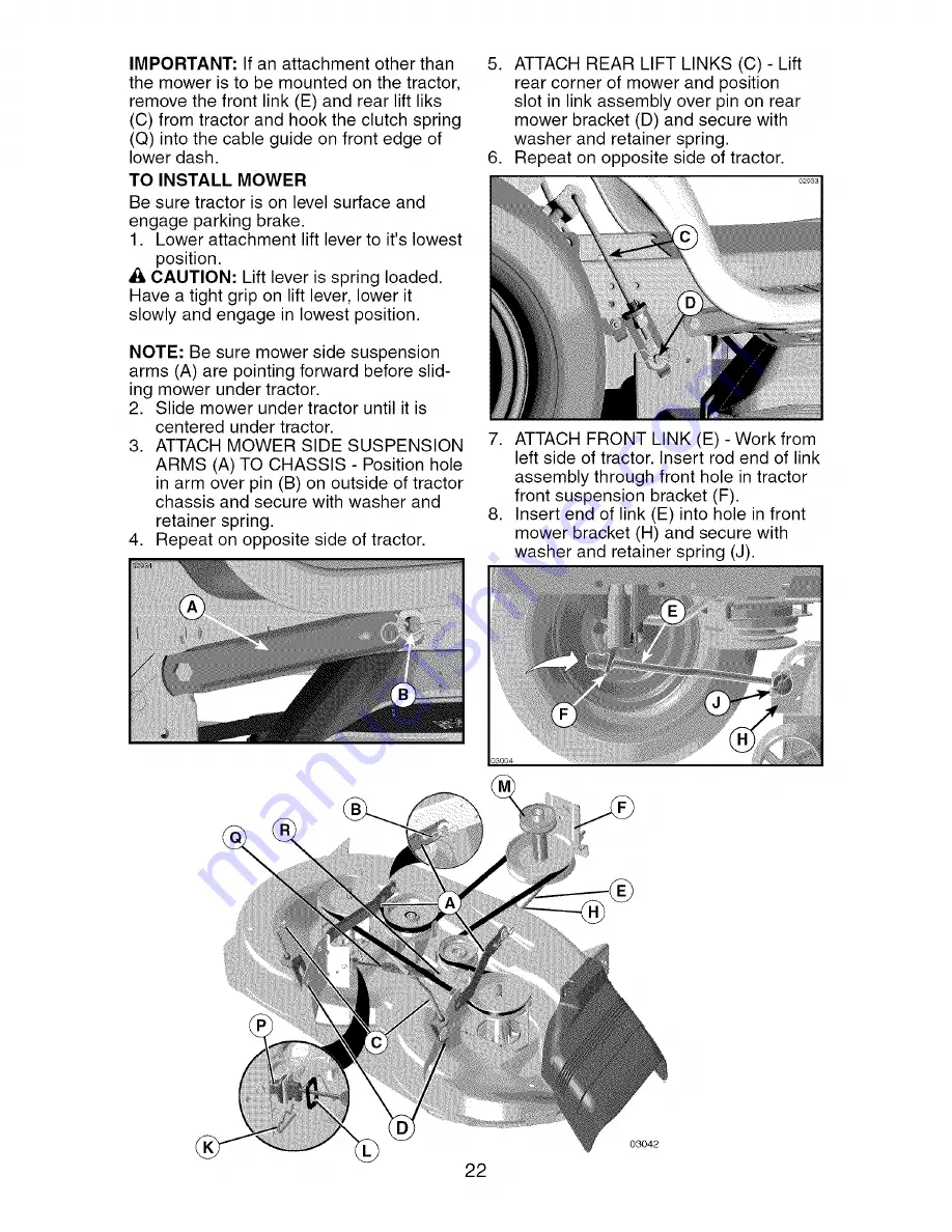 Craftsman 917.27664 Operator'S Manual Download Page 22