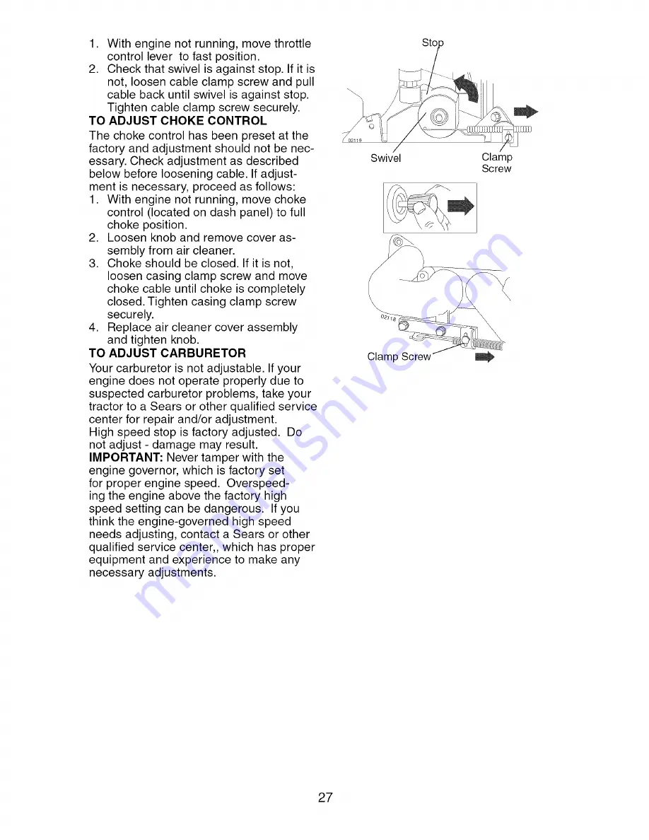 Craftsman 917.27668 Operator'S Manual Download Page 27