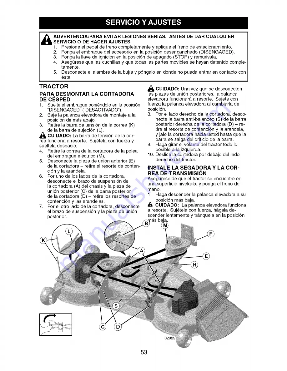 Craftsman 917.27670 Operator'S Manual Download Page 53