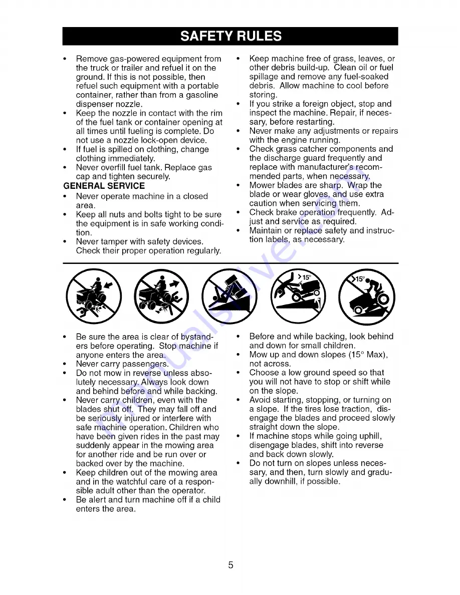 Craftsman 917.276700 Operator'S Manual Download Page 5