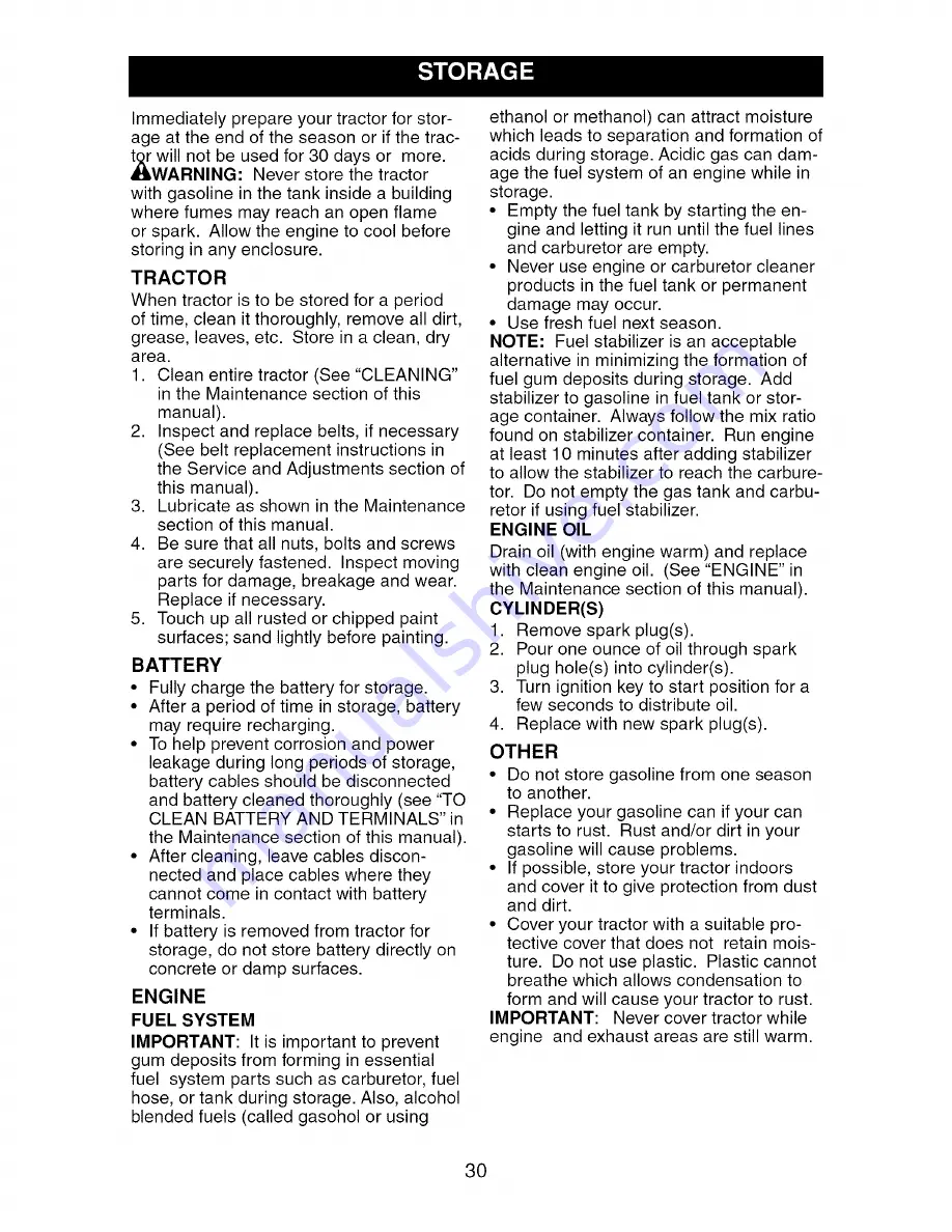 Craftsman 917.276700 Operator'S Manual Download Page 30