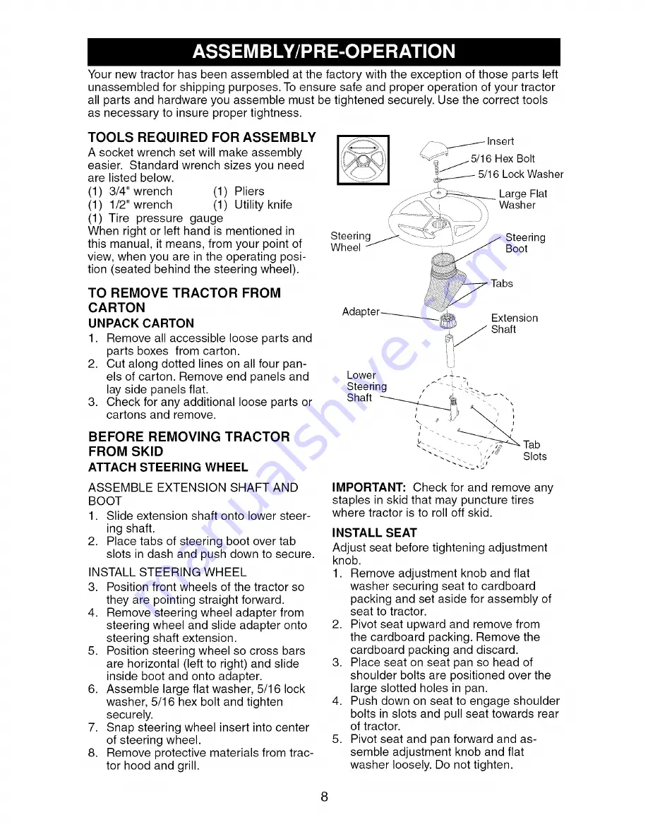 Craftsman 917.276760 Operator'S Manual Download Page 8