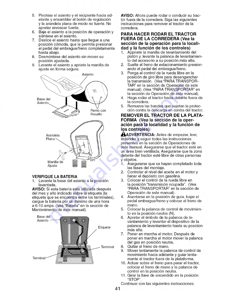 Craftsman 917.276760 Operator'S Manual Download Page 41