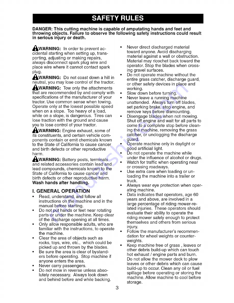 Craftsman 917.276781 Operator'S Manual Download Page 3