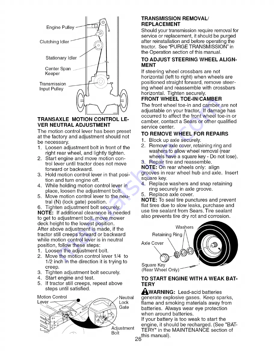 Craftsman 917.276781 Operator'S Manual Download Page 26