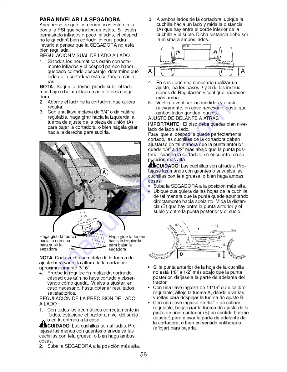 Craftsman 917.276800 Operator'S Manual Download Page 58