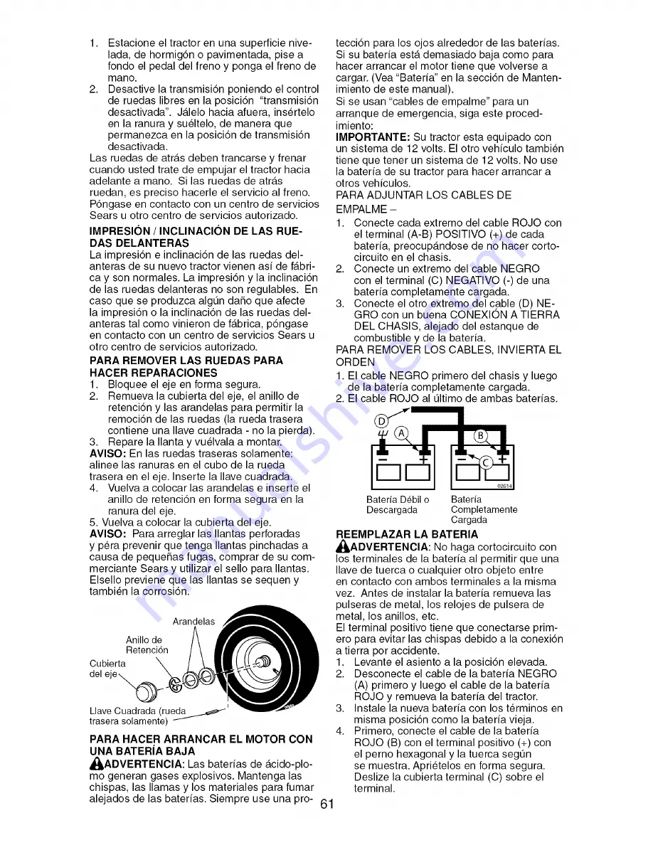 Craftsman 917.276800 Operator'S Manual Download Page 61