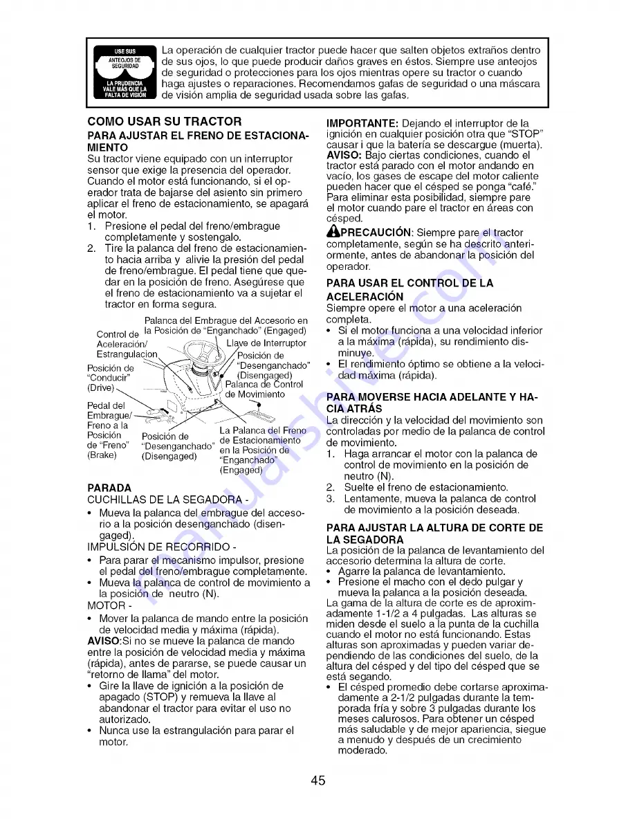 Craftsman 917.27682 Operator'S Manual Download Page 45