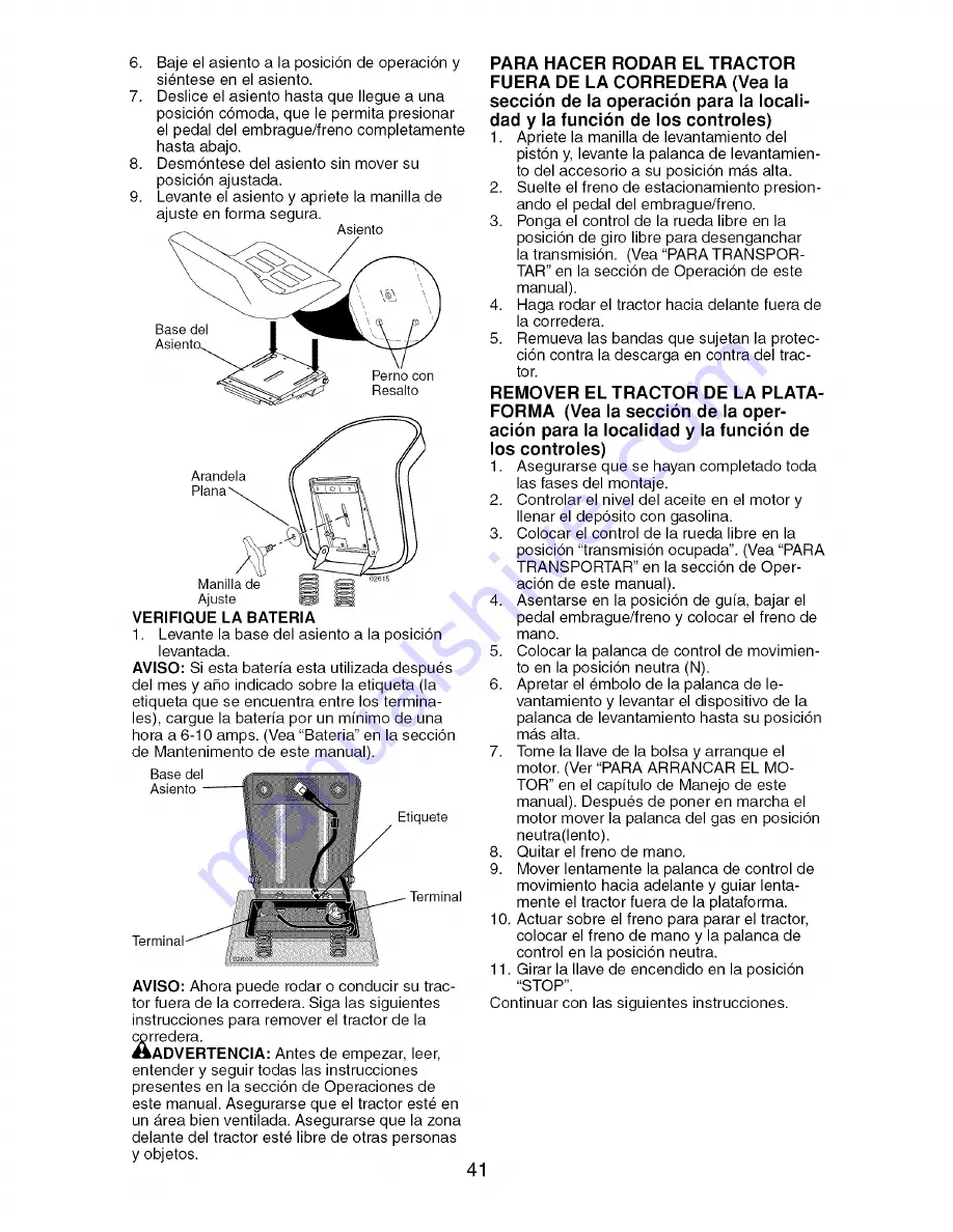 Craftsman 917.276820 Operator'S Manual Download Page 41