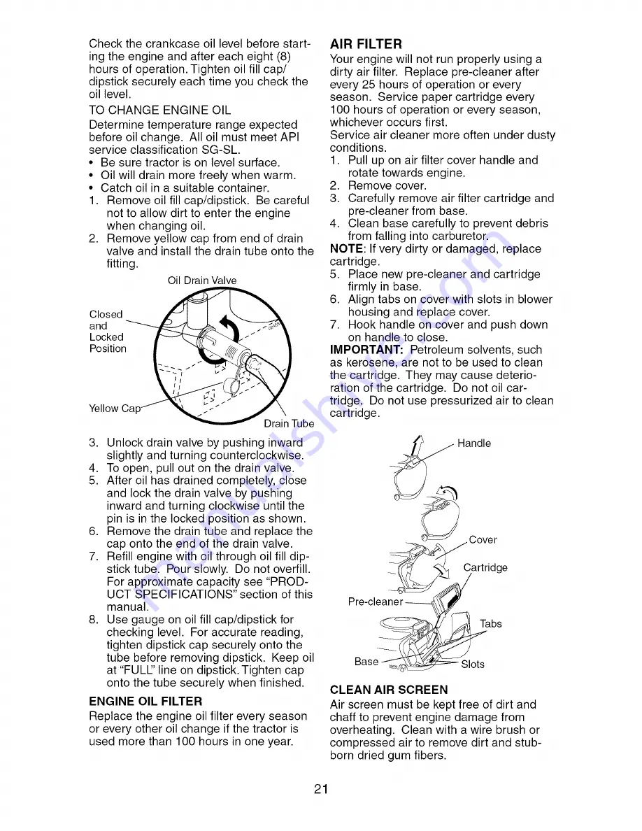 Craftsman 917.276823 Operator'S Manual Download Page 21