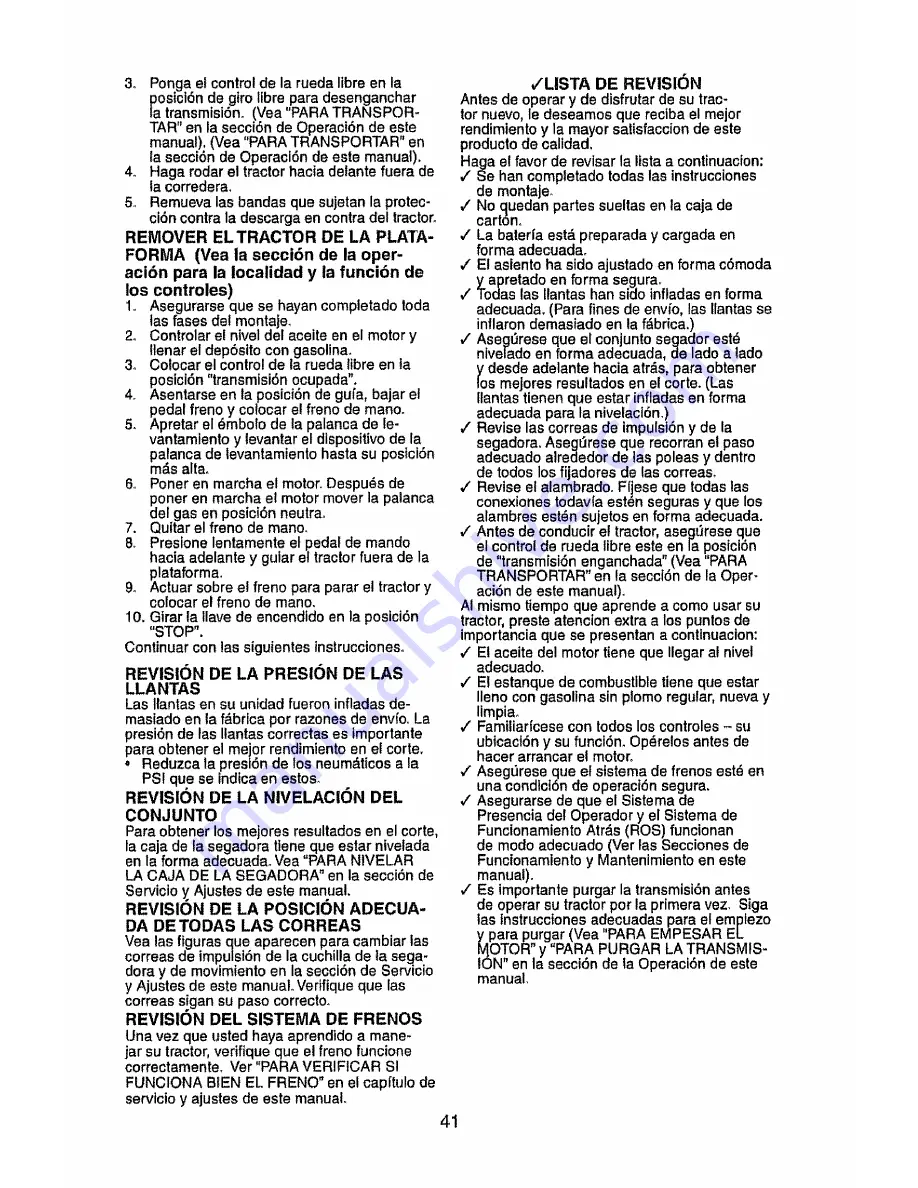 Craftsman 917.27684 Operator'S Manual Download Page 41