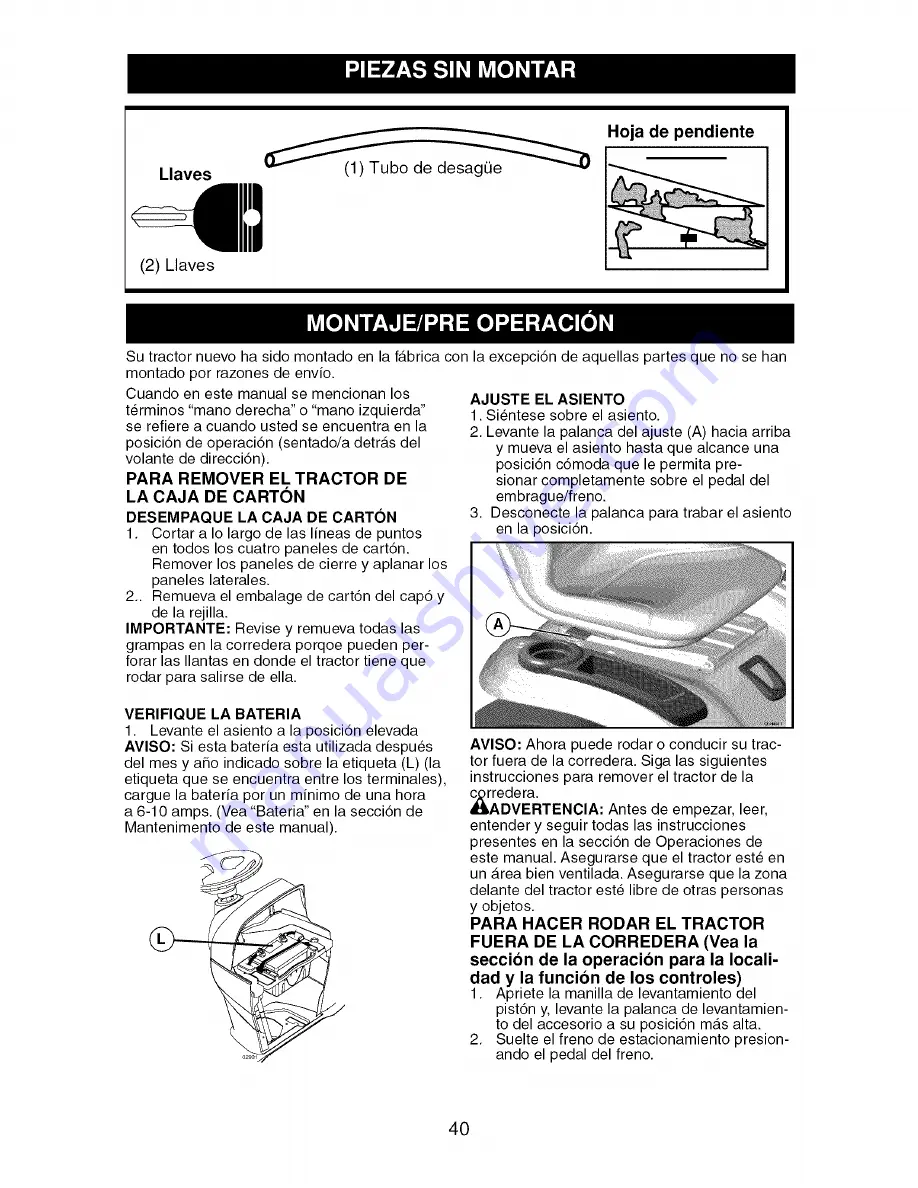 Craftsman 917.276840 Operator'S Manual Download Page 40