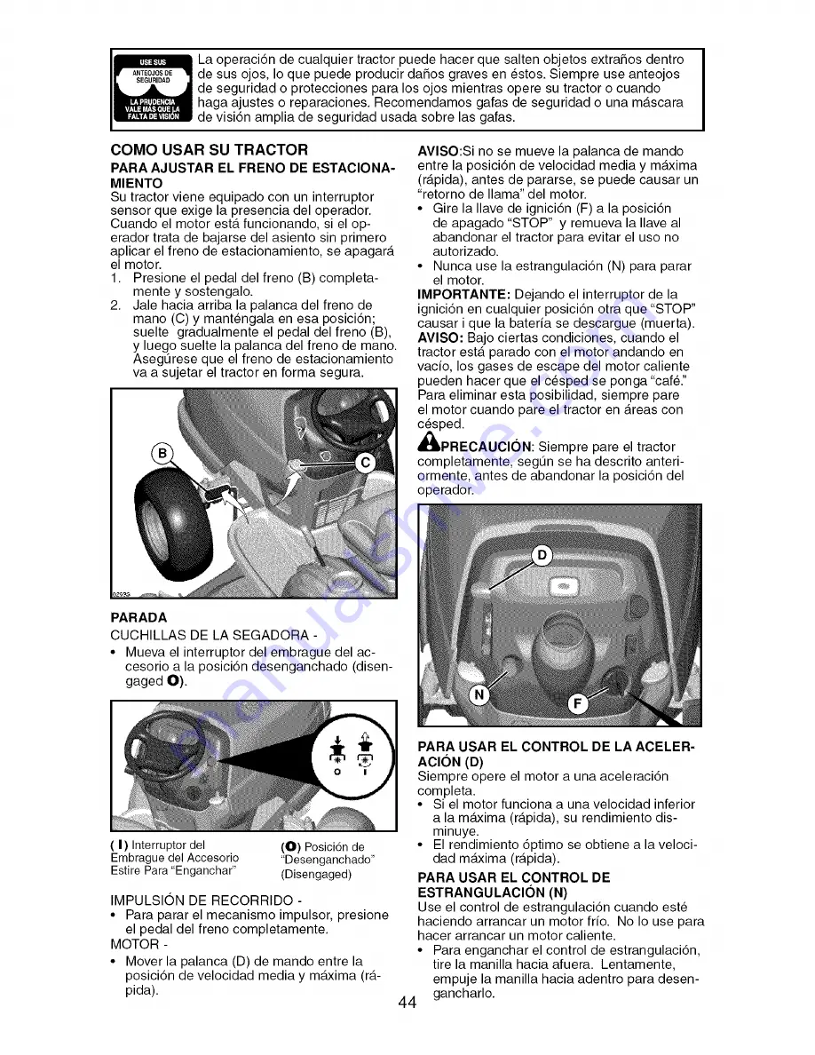 Craftsman 917.276840 Operator'S Manual Download Page 44