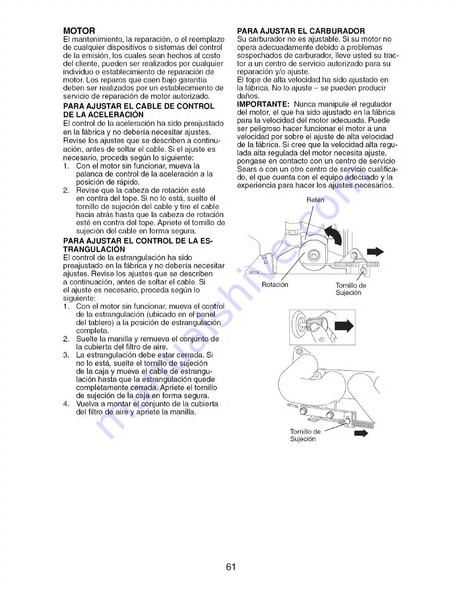 Craftsman 917.276840 Operator'S Manual Download Page 61