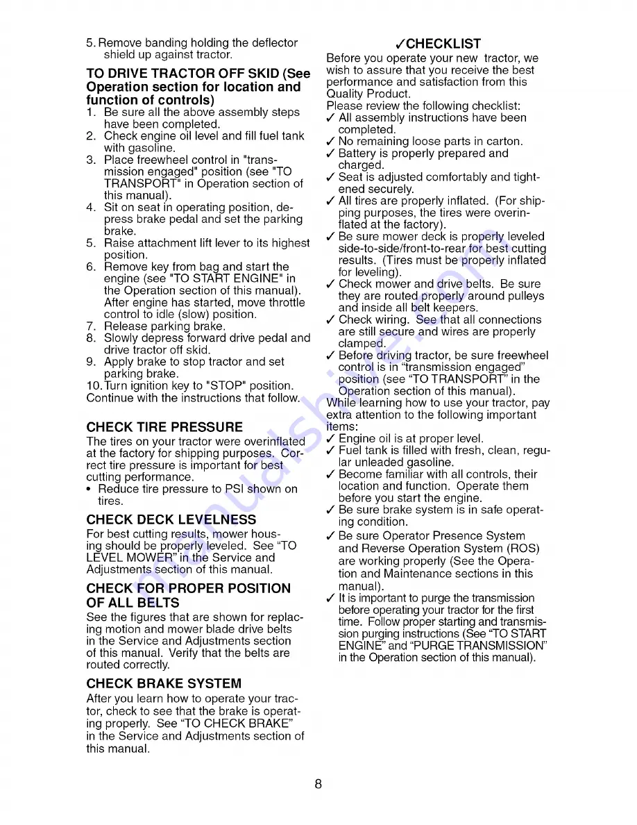 Craftsman 917.276842 Operator'S Manual Download Page 8