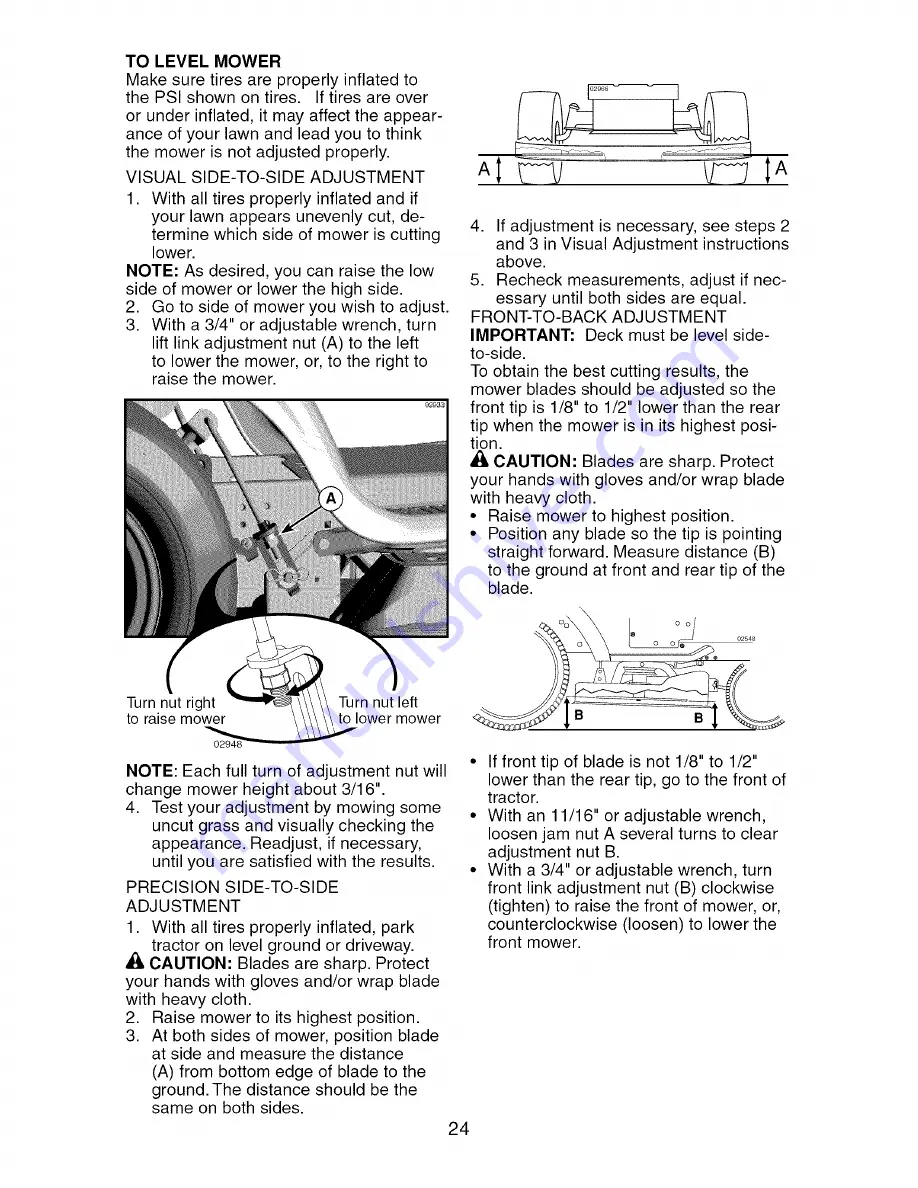 Craftsman 917.276842 Operator'S Manual Download Page 24