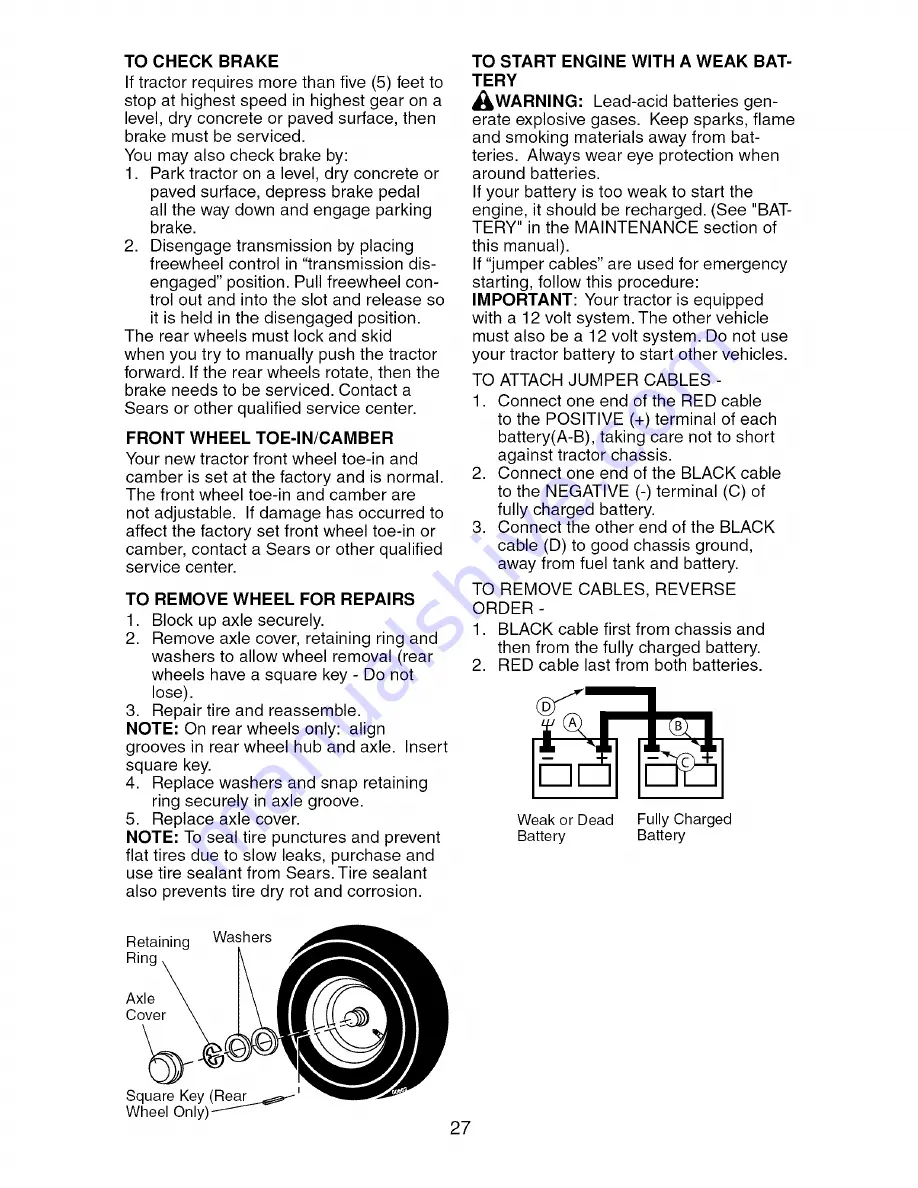 Craftsman 917.276842 Operator'S Manual Download Page 27