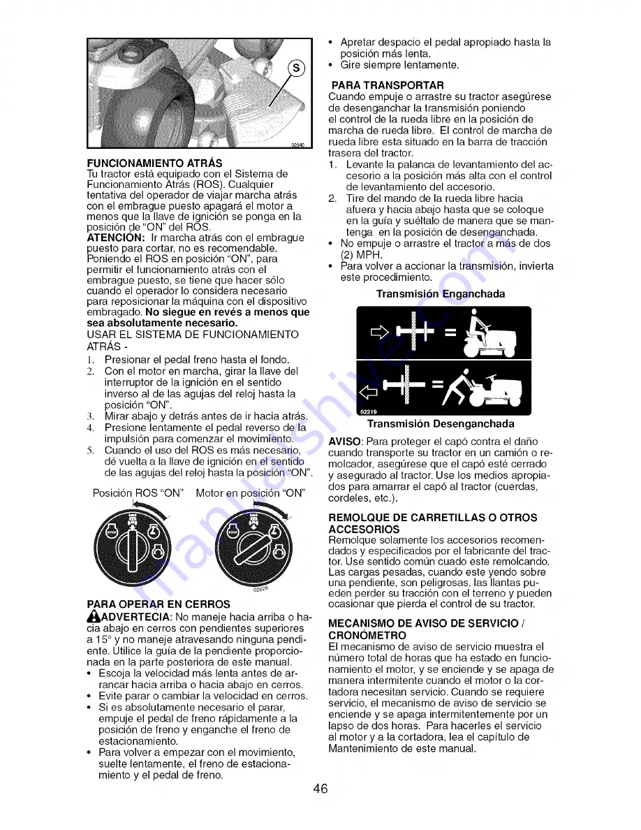 Craftsman 917.276842 Operator'S Manual Download Page 46