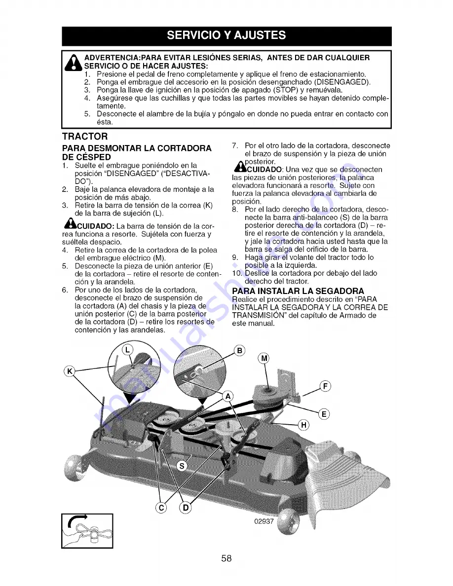 Craftsman 917.276860 Скачать руководство пользователя страница 58