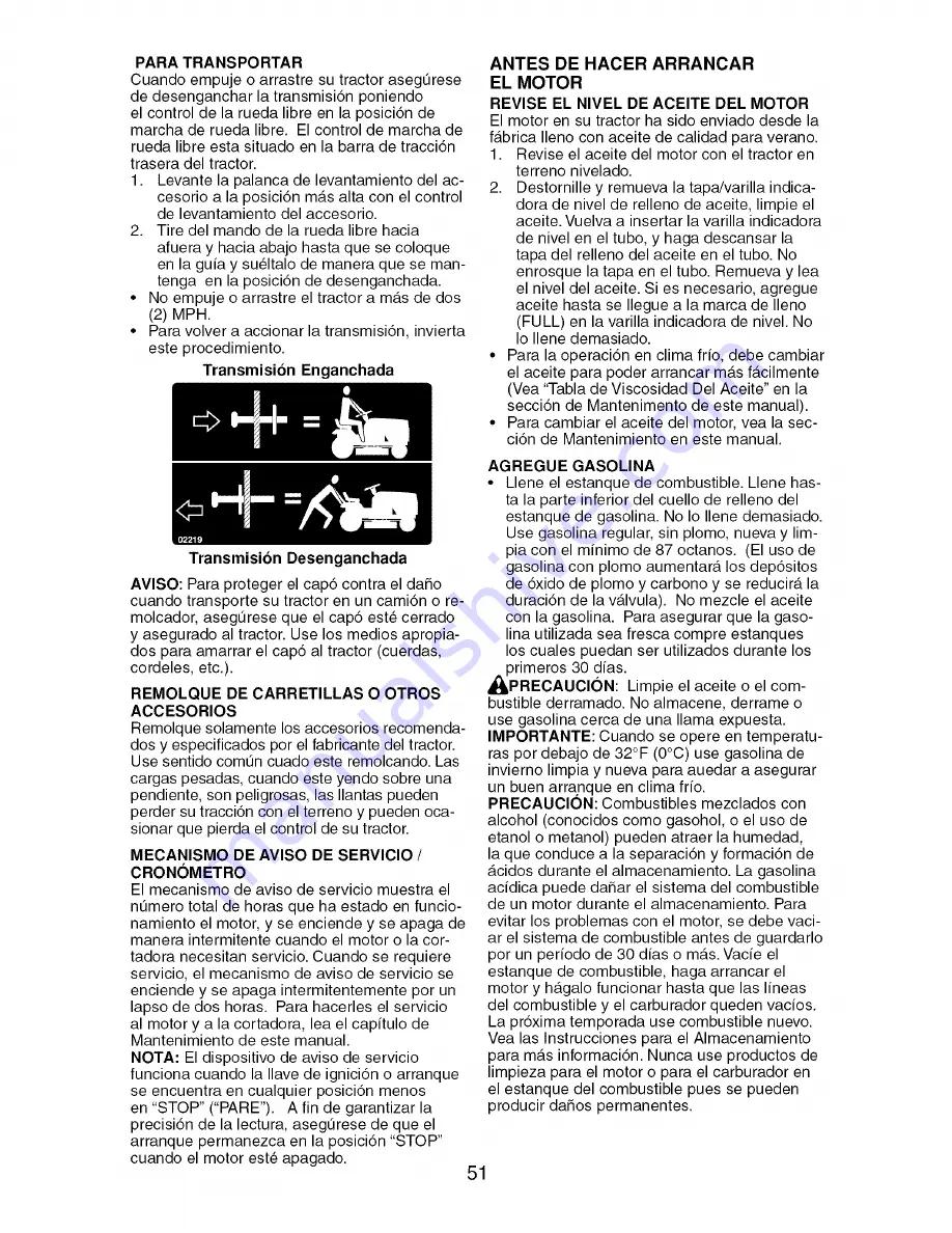 Craftsman 917.27688 Operator'S Manual Download Page 51