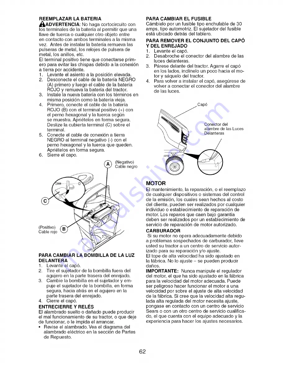 Craftsman 917.276880 Operator'S Manual Download Page 62