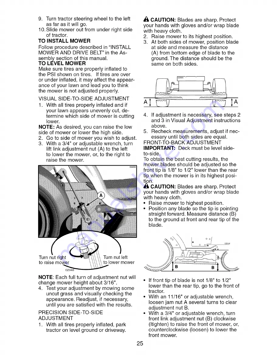 Craftsman 917.276920 Operator'S Manual Download Page 25