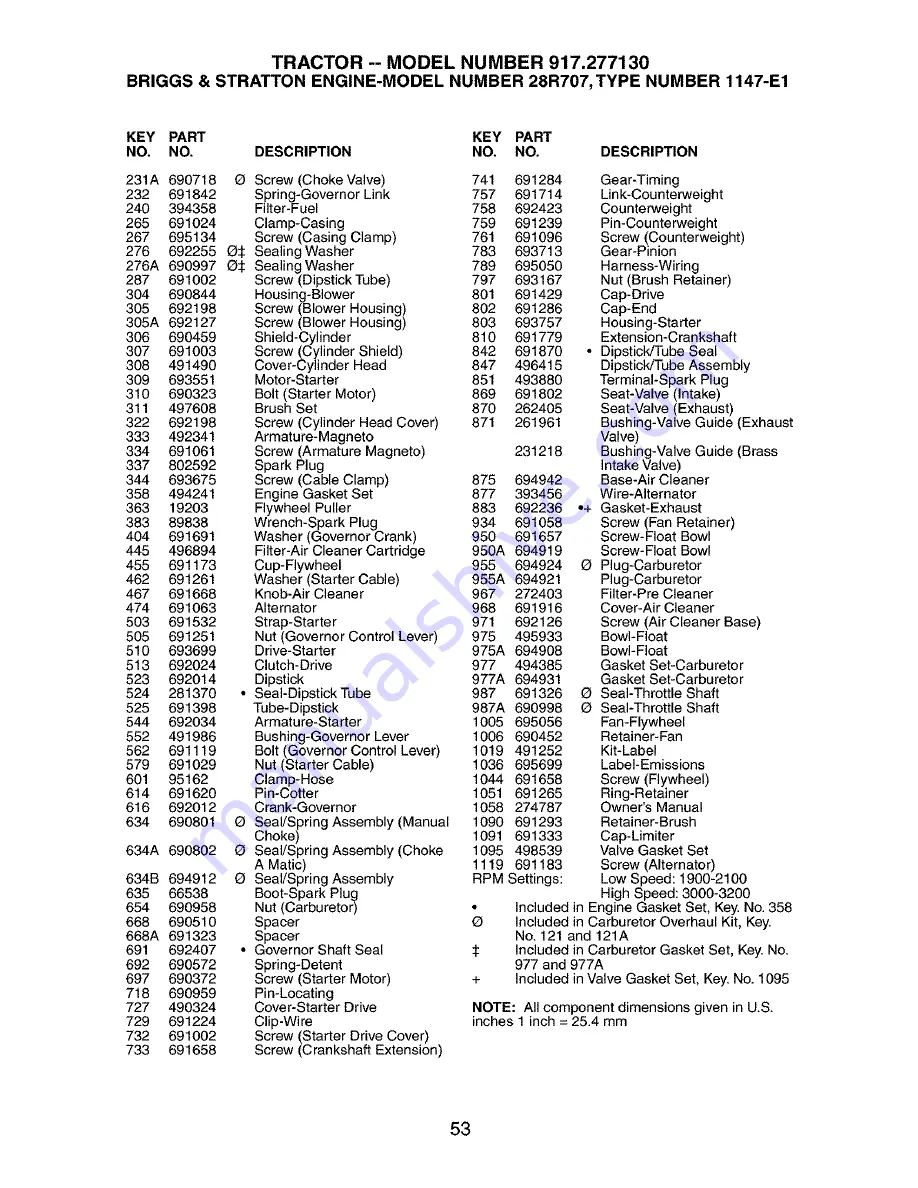 Craftsman 917.277130 Owner'S Manual Download Page 53