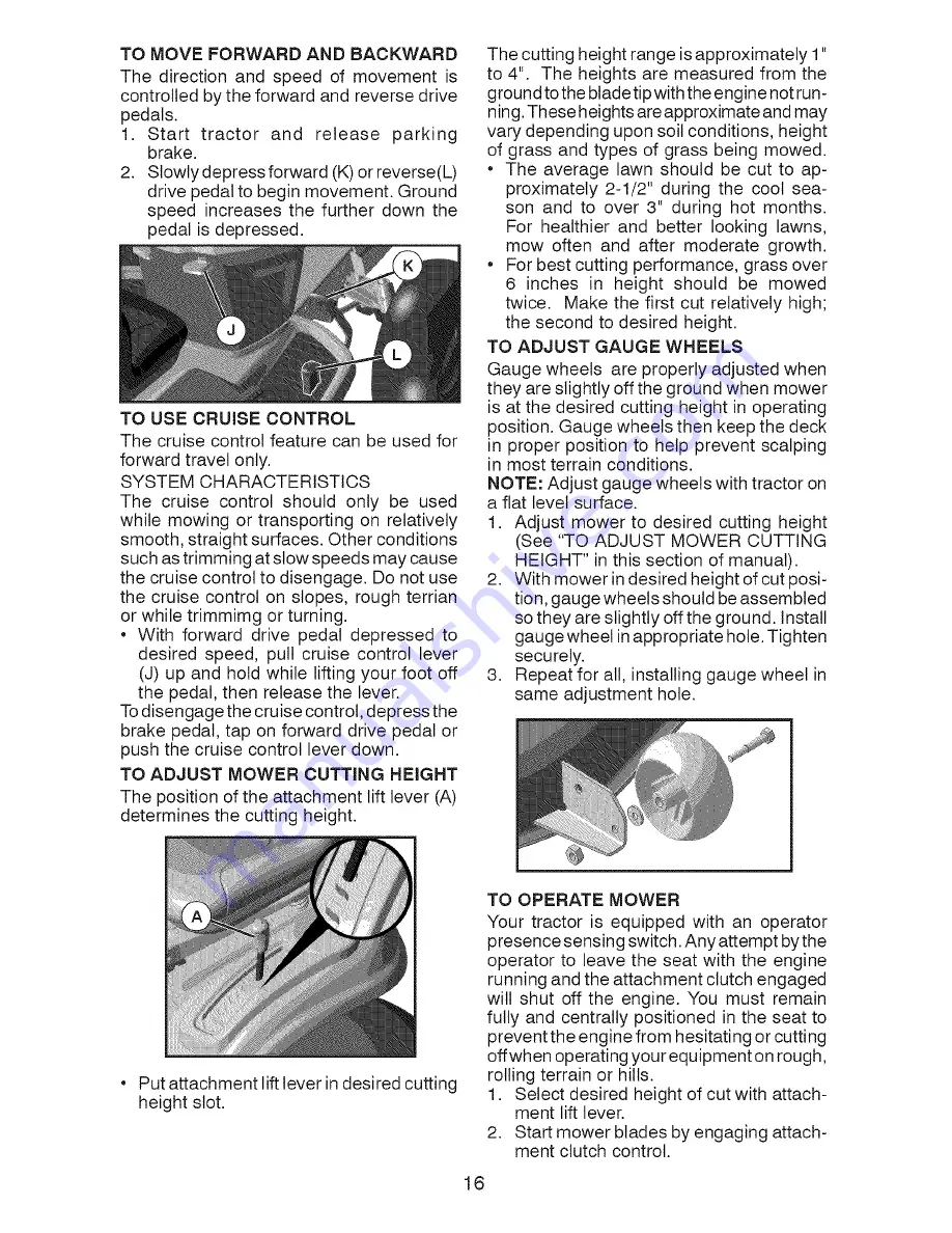 Craftsman 917.28008 Operator'S Manual Download Page 16