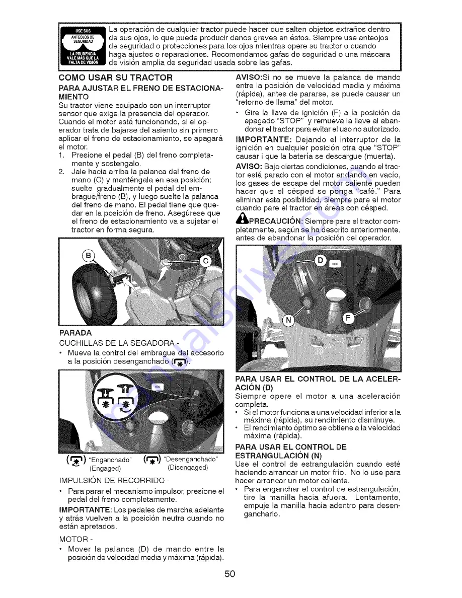 Craftsman 917.28008 Operator'S Manual Download Page 50