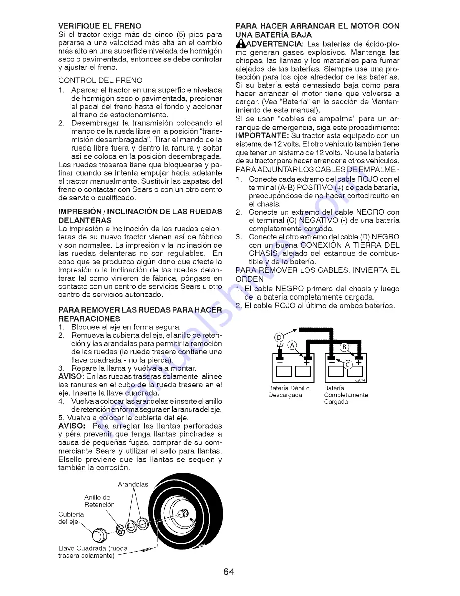 Craftsman 917.28008 Operator'S Manual Download Page 64