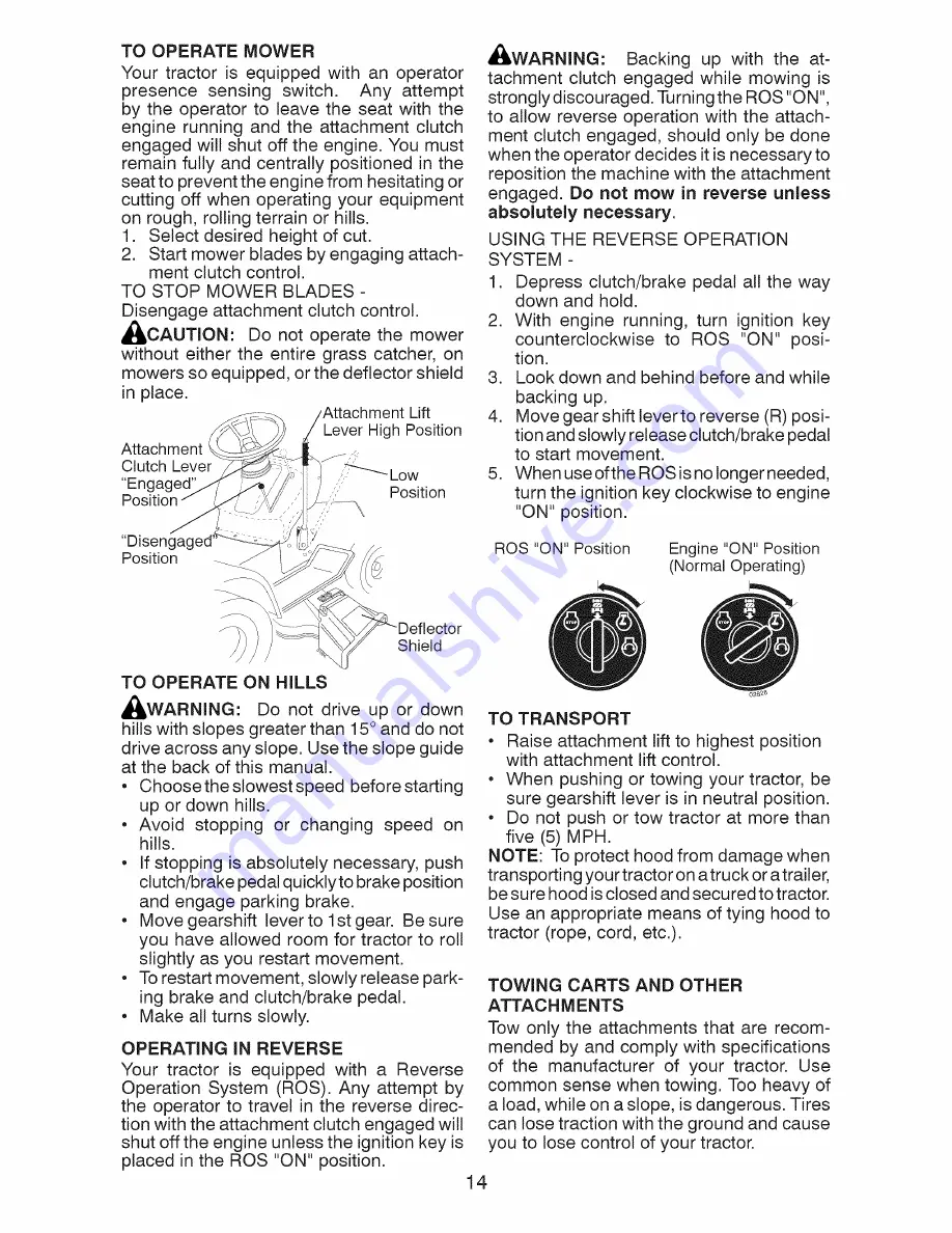 Craftsman 917.28015 Operator'S Manual Download Page 14