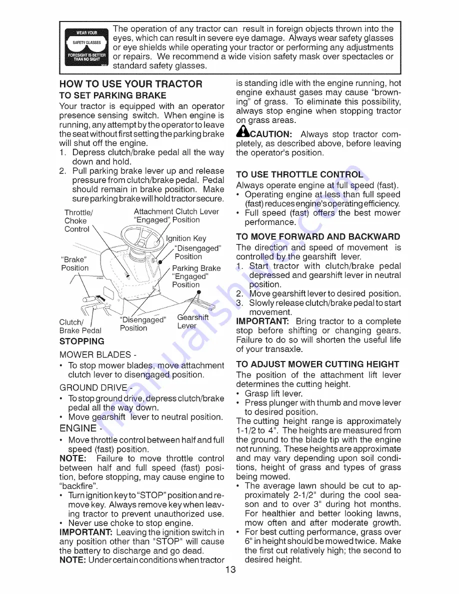 Craftsman 917.28015 Operator'S Manual Download Page 45