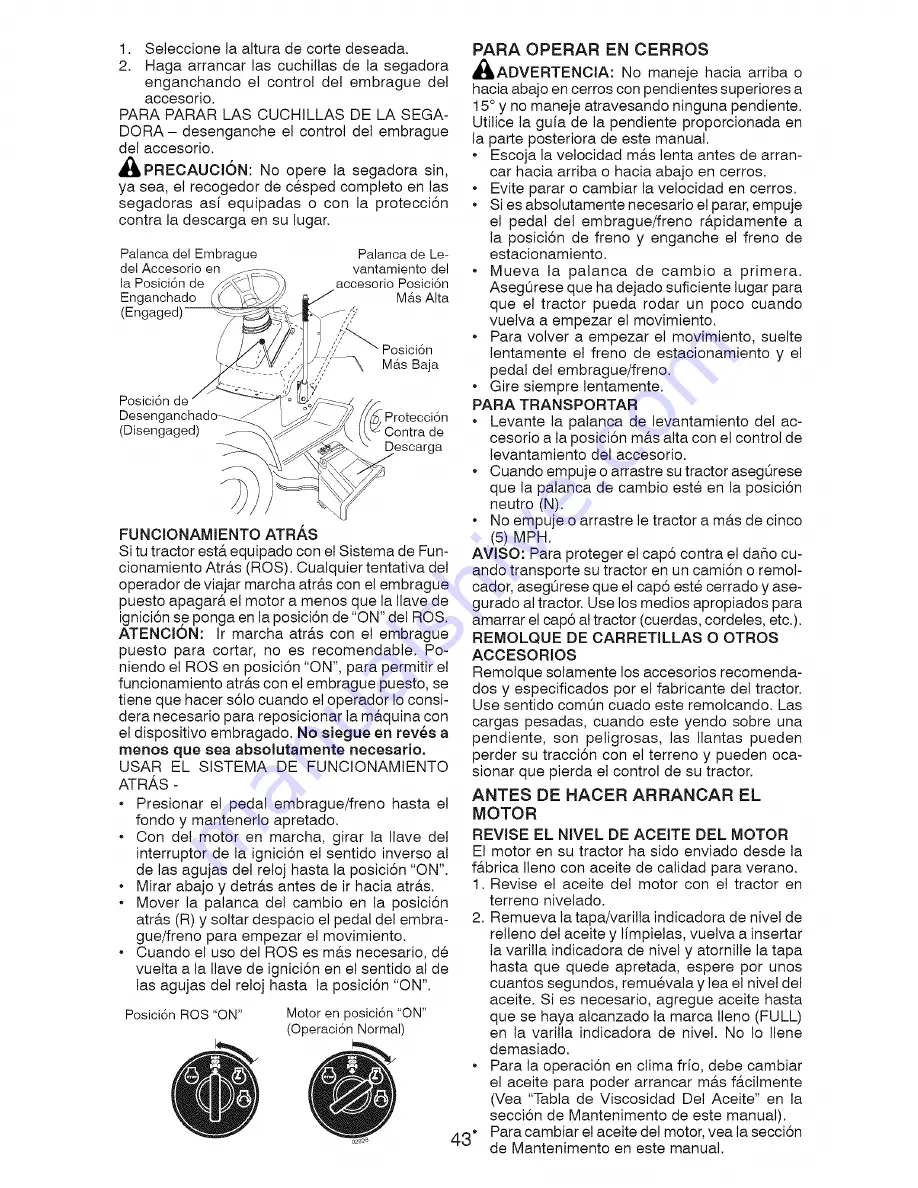 Craftsman 917.28601 Operator'S Manual Download Page 43