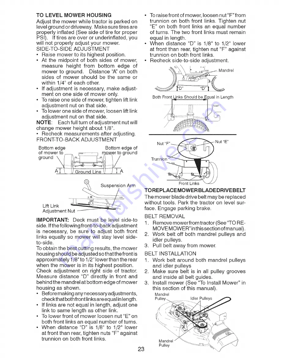 Craftsman 917.28603 Operator'S Manual Download Page 23