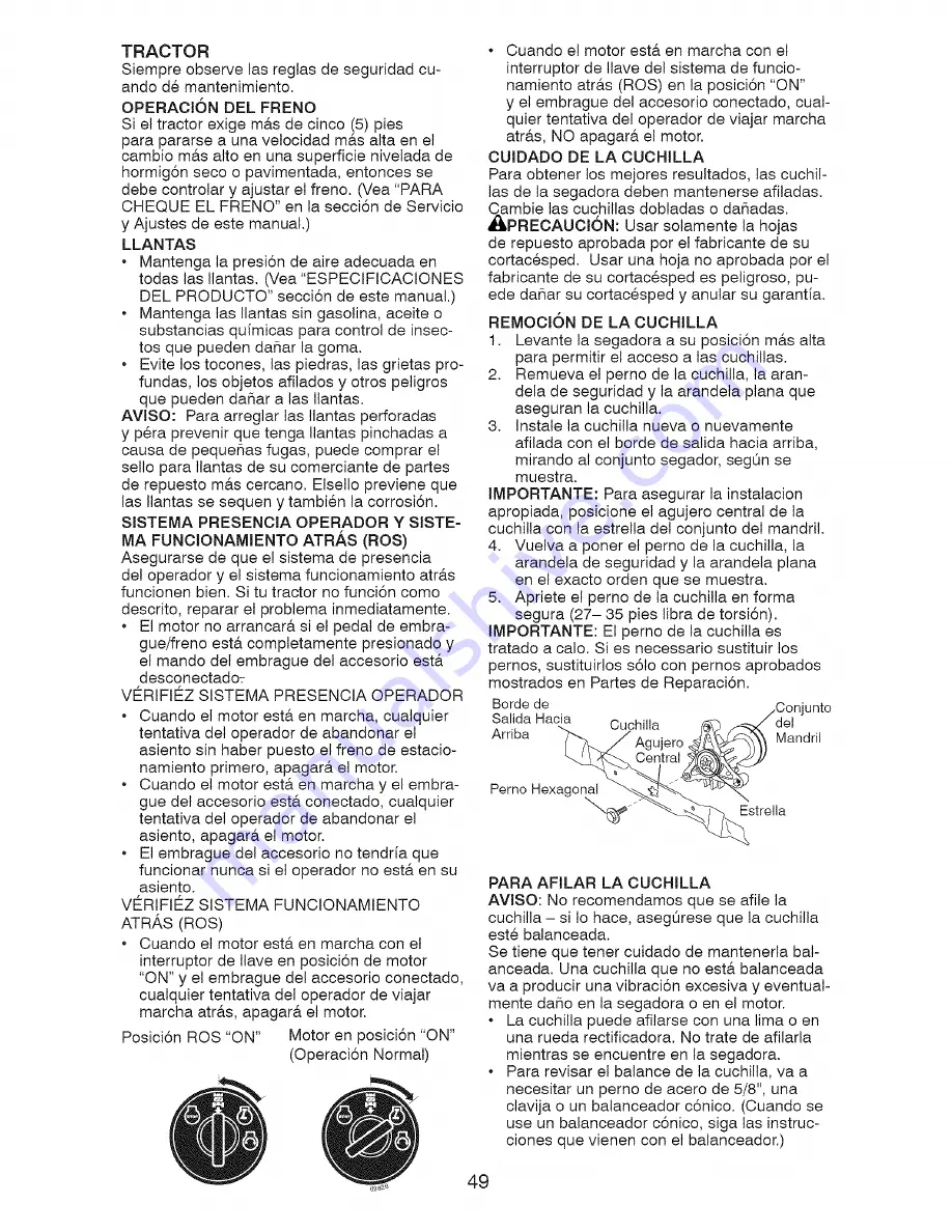 Craftsman 917.286050 Operator'S Manual Download Page 49