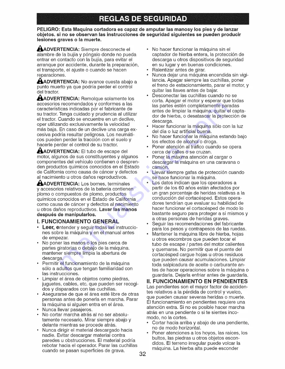 Craftsman 917.28607 Operator'S Manual Download Page 32