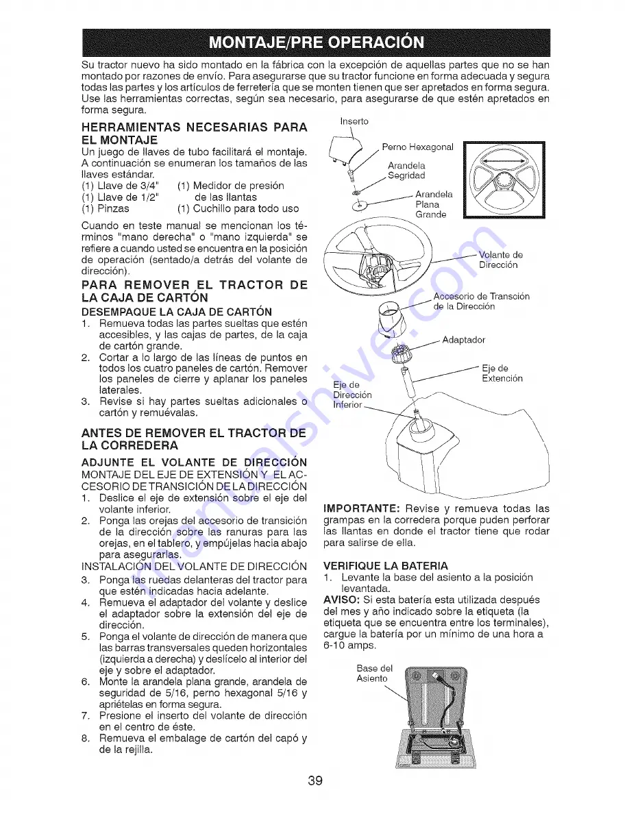 Craftsman 917.28612 Operator'S Manual Download Page 39