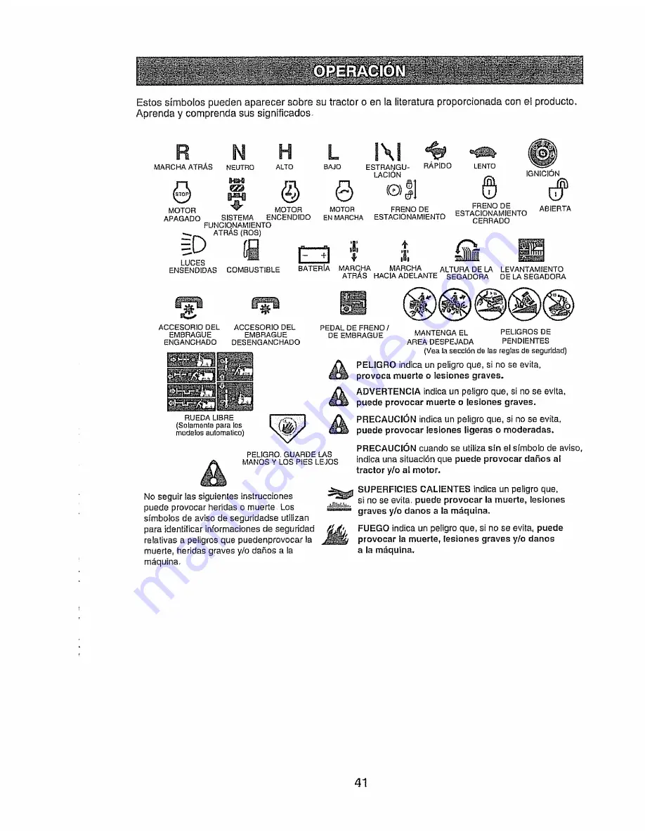 Craftsman 917.28671 Operator'S Manual Download Page 41