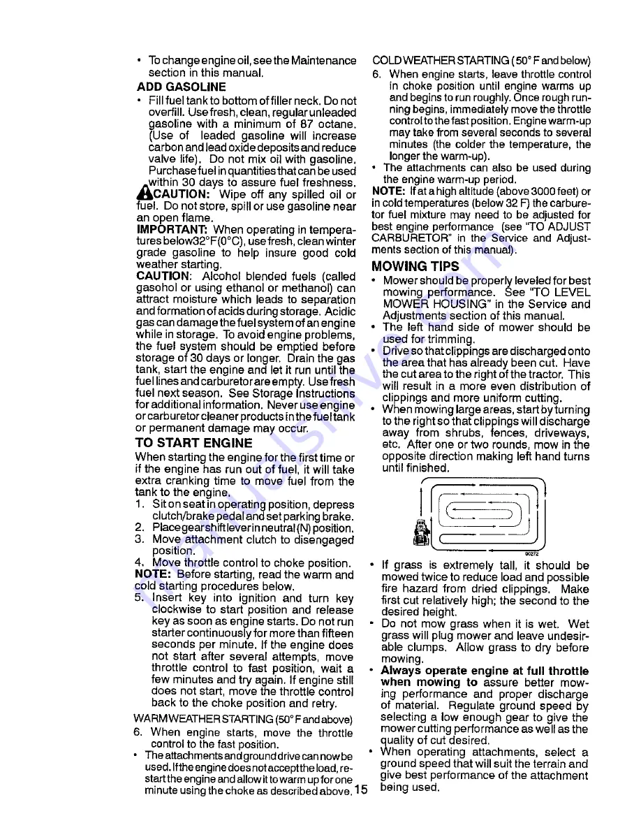 Craftsman 917.28707 Operator'S Manual Download Page 15