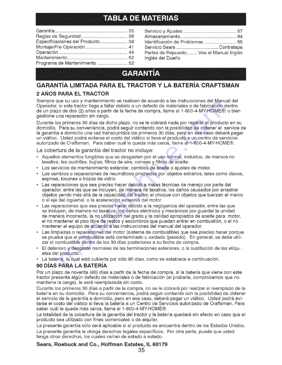 Craftsman 917.28712 Owner'S Manual Download Page 35