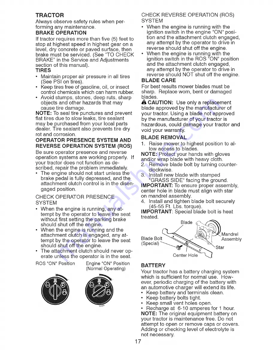 Craftsman 917.28723 Operator'S Manual Download Page 17