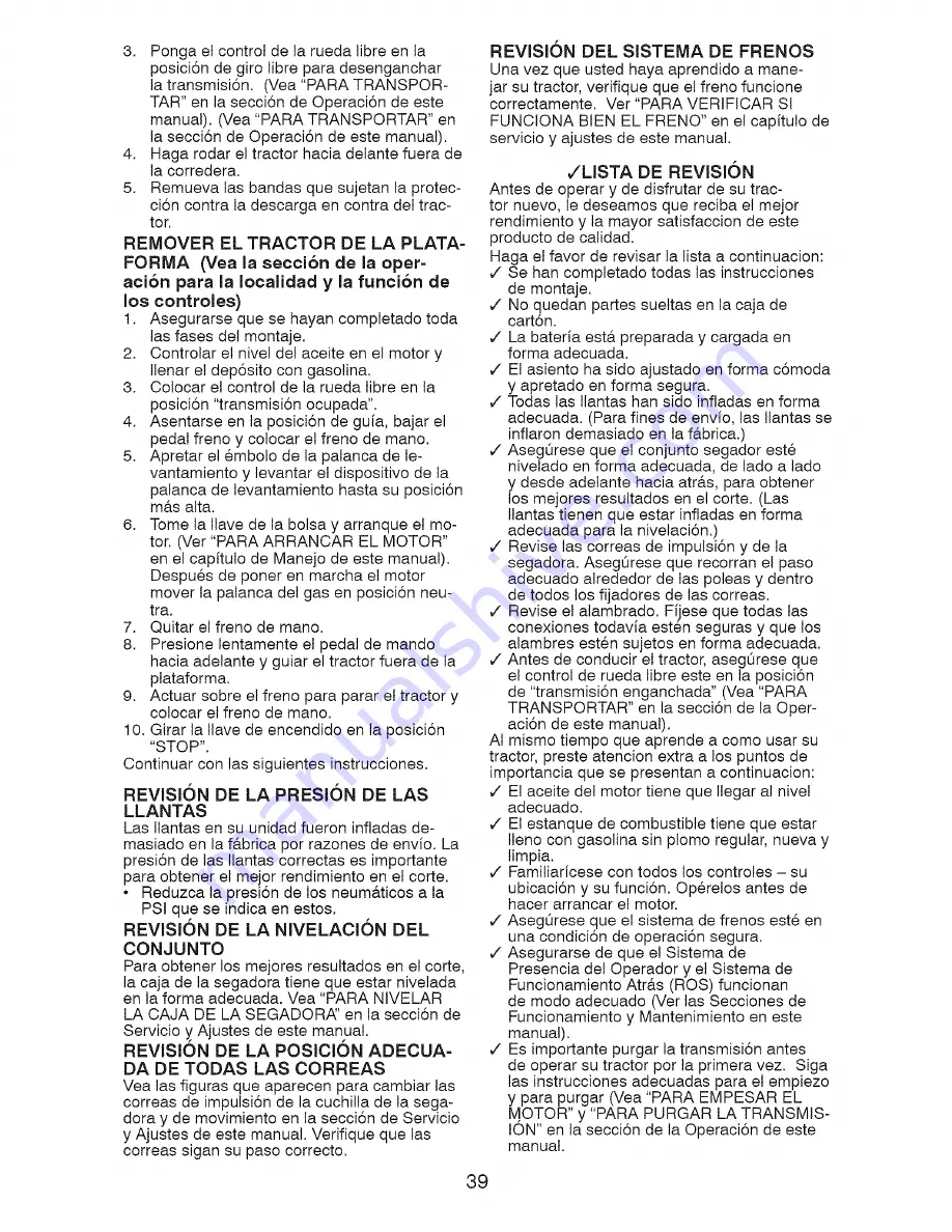 Craftsman 917.28726 Operator'S Manual Download Page 39