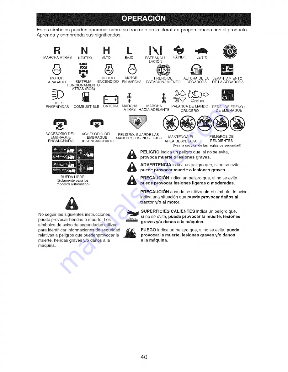 Craftsman 917.28726 Operator'S Manual Download Page 40